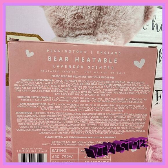 💖 NWT Penningtons Bear Hug Heatable Hot or Cold Plush #7255 💖 - Picture 2 of 4